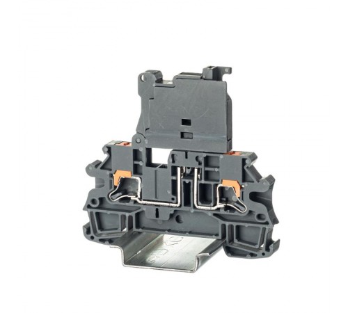 Клемма для предохранителя, зажим push-in, 2 точки подключения, 4 кв.мм, серая  IPR-4-HESI  DKC