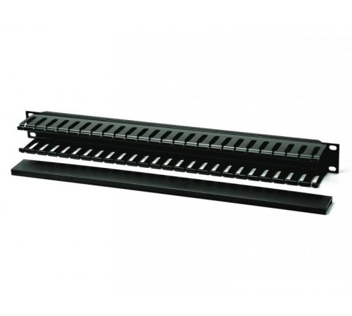 CM-1U-5R-PL-COV Кабельный организатор с пластиковыми кольцами с крышкой, 19", 1U  430223  Hyperline