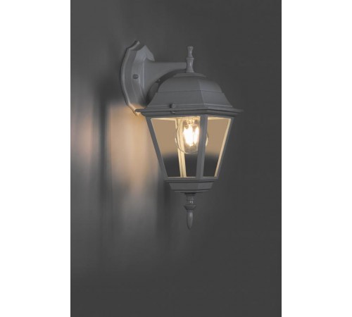 Светильник садово-парковый 4202 100W 230V E27 185*215*400мм белый  11025  FERON