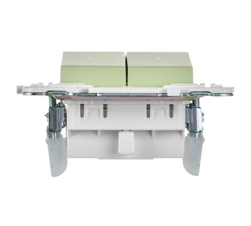 SKANDY Выключатель 2-клавишный с индикацией 10А SK-V09M мятный  SK-V20-1-10-K06  IEK