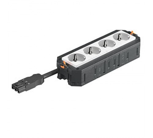 Рамка 4-модульная с розетками 4 белые 16А 250В 2К+З, штекер WINSTA MIDI  7404619  OBO Bettermann