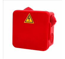 Коробка распределительная огнестойкая КРОПС-П1, IP54, 100х100х50 мм, сечением до 6 мм2, 2 клеммы  FRJB-KM-P1-6-02-КРОПС-IP54  КМ-профиль