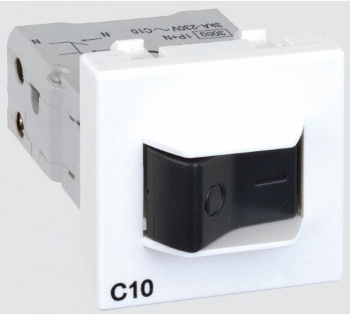 Simon Connect Выключатель автоматический, К45, Iн=10 А, тип С, белый  K106A-9  Simon