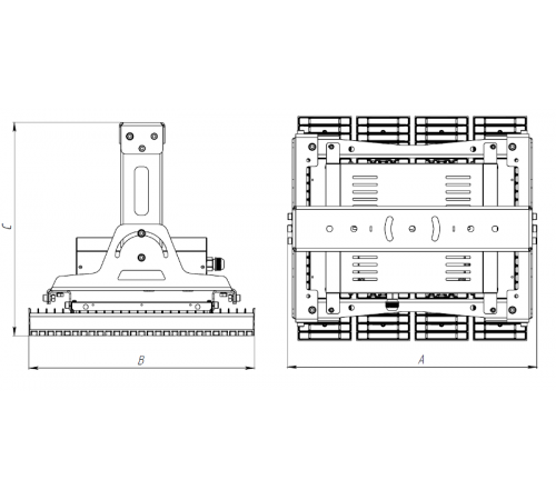 Светильник светодиодный FORWARD 800W D60 857 WH FB  1864004040  Световые Технологии