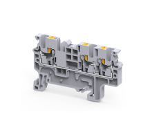 Клемма с 3-мя контактами push-in OptiClip СP-2,5-TRIPLET-I-серый  331844  КЭАЗ