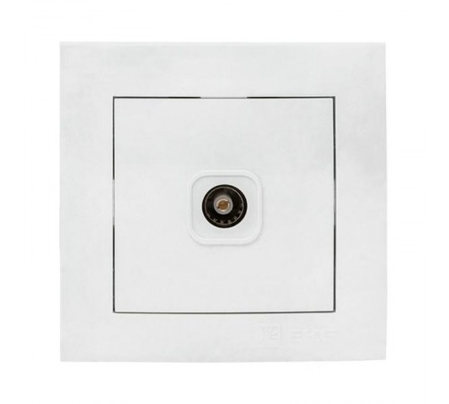 Валенсия розетка телевизионная 1-местная оконечная 10дБ-240МГц белая EKF PROxima  EWA00-227-10  EKF