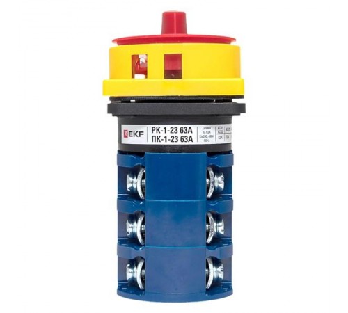 Переключатель кулачковый ПК-1-23 63А 3P "1-0-2" с блокировкой IP65  PROxima pk-1-23-63-a65 EKF
