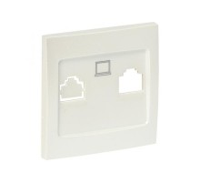 Валенсия лицевая панель розетки RJ-45 1-местная жемчуг EKF PROxima   ESK01-L-035-50   EKF
