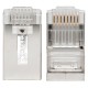 Коннектор RJ-45 TERACOM PRO экранированный 8P8C 30мкд Cat.6 (упак.20шт)  TRP-PLUG-6FTP-20  EKF