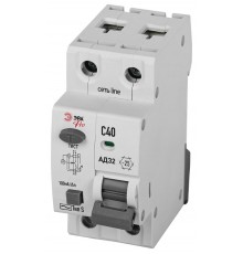 АВДТ 4,5кА  PRO D32E2C40S100 АД-32 электронное 1P+N C40 100мА тип S   Б0057545  ЭРА