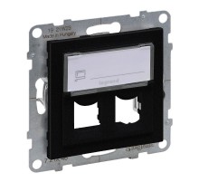 SUNO Адаптер двойной для разъемов Systimax. Цвет "Антрацит"  721446  Legrand