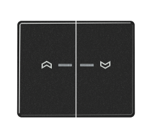 Клавиши для сдвоенной кнопки BCU; черные SL595KO5PSW Jung