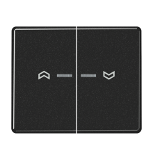 Клавиши для сдвоенной кнопки BCU; черные SL595KO5PSW Jung