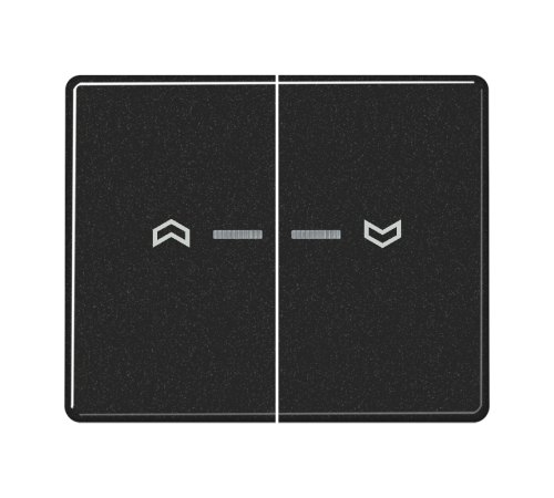 Клавиши для сдвоенной кнопки BCU; черные SL595KO5PSW Jung