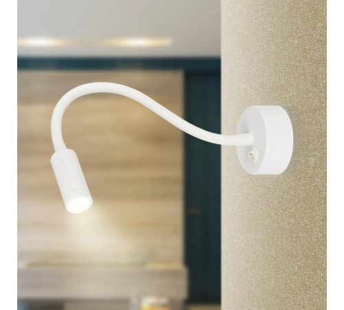 Светильник настенный бра WL 33 WH 3Вт IP20 белый  Б0056392  ЭРА