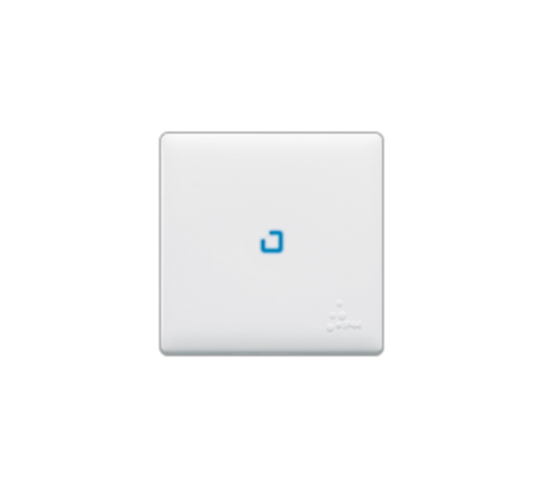 Valena LIFE Белый IP44 Выключатель 1-клавишный с подсветкой 10АХ 250В (с лицевой панелью)  752161  Legrand