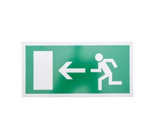 Табличка ПВХ эвакуационный знак "Направление к эвакуационному выходу налево" 150х300 мм  56-0026-2  REXANT