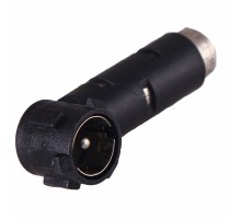 ПЕРЕХОДНИК TV шт "Европа" - гн "Азия" угловой пластик тип-1  16-0431  REXANT