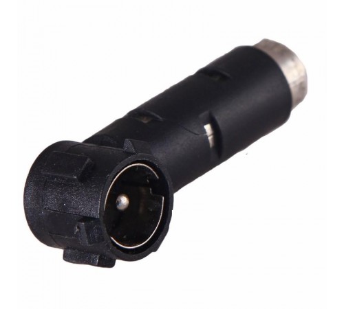 ПЕРЕХОДНИК TV шт "Европа" - гн "Азия" угловой пластик тип-1  16-0431  REXANT