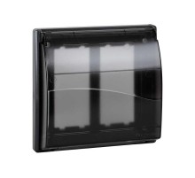 Simon Connect Рамка на 2 S-модуля с крышкой к монт.коробке SBM250, Сима Про, графит  SBMT202-14  Simon