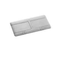 Выдвижной блок 8(2х4)мод. Алюминий  054013  Legrand