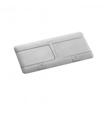 Выдвижной блок 8(2х4)мод. Алюминий  054013  Legrand