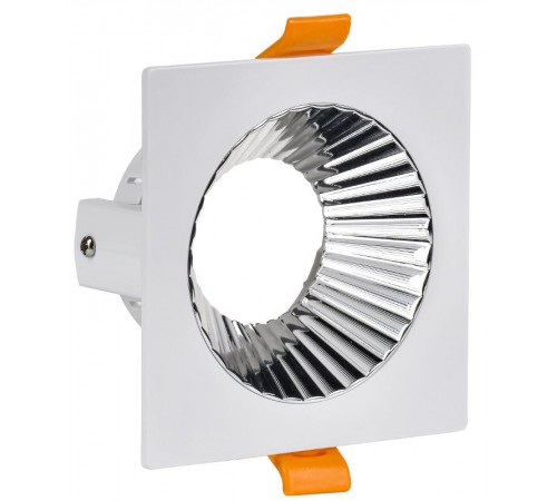 Светильник точечный  4109 встр. поворотн. GU10 белый/хром пласт.  LT-UVB0-4109-GU10-1-K23  IEK