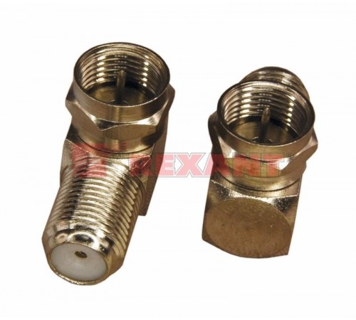 Переход штекер F-гнездо F угловой  05-4203  REXANT