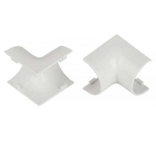 Внутренний угол  IC-KK-20-12-FW для полукруглого кабель-канала белый 20х12мм 2шт/комплект  Б0064975  ЭРА