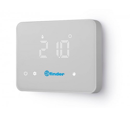 Комнатный термостат Bliss T; сенсорный экран; питание 3В DС; 1СО 5А; монтаж на стену; упаковка 1шт.  1T9190030000PAS  Finder