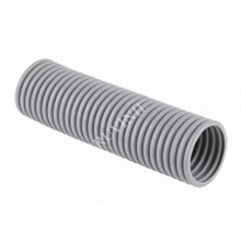 Труба гибкая гофрированная ПВХ 63мм без протяжки тяжёлая (15м) серый  16310  Рувинил