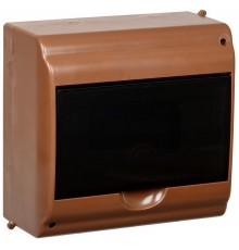 Корпус пластиковый навесной на 9 модулей КМПн 2/9-2 180х188х96мм IP31 дуб с прозрачной крышкой KREPTA 3  MKP42-N-09-31-02-D  IEK