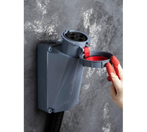 Розетка стационарная наружная 1442 3Р+РЕ 125А 380В IP67 EKF PROxima  ps-1442-125-380  EKF