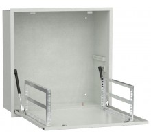 ITK LINEA R Шкаф встр. потол. 4U 600х600мм дв. мет. серый  LR35-4U66-MF  ITK