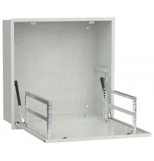 ITK LINEA R Шкаф встр. потол. 4U 600х600мм дв. мет. серый  LR35-4U66-MF  ITK