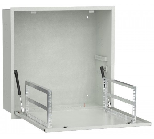 ITK LINEA R Шкаф встр. потол. 4U 600х600мм дв. мет. серый  LR35-4U66-MF  ITK