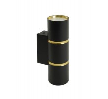 Светильник настенный 35W, 230V, 2*GU10, черный, золото ML1860  48649  FERON