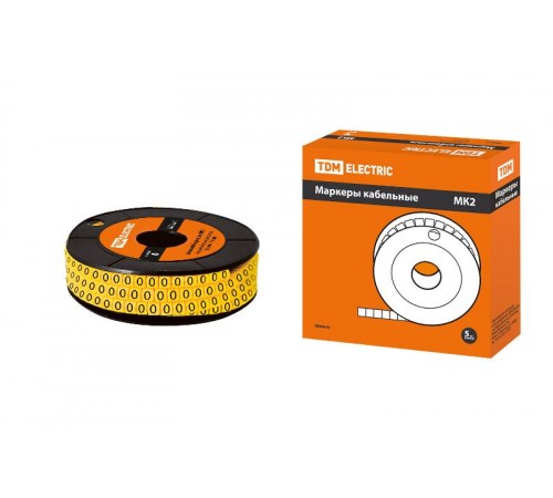 Маркер МК2 - 4мм символ "0" 500шт/ролл   SQ0511-0029  TDM