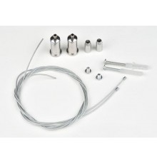 Комплект креплений для подвесного монтажа накл. светильников, 2 тросика с креплениями длиной 1м UFL-H02 SILVER 100 POLYBAG  UL-00002100  Uniel