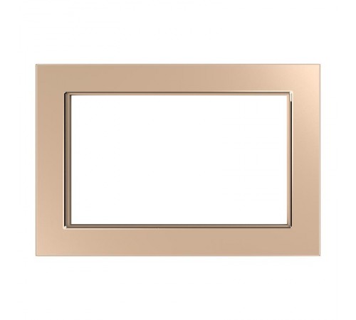 Рамка 2-местная (без перемычки), серия Катрин, GFR00-7012-02, шампань  39567  STEKKER