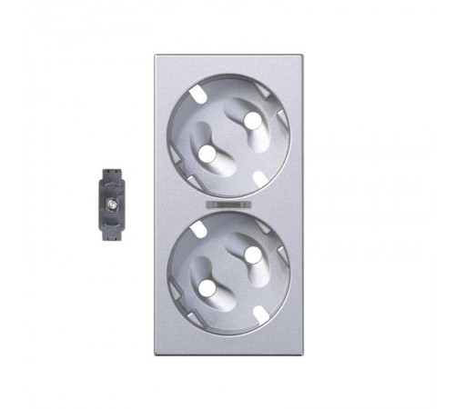 Simon CIMA 500 Накладка на 50002432-039, 50002473-039 с LED индикатором, 50х100мм, 500CIMA, алюминий  50011041-033  Simon