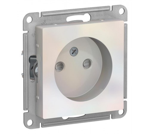 AtlasDesign Жемчуг Розетка без заземления со шторками, 16А, механизм  ATN000449  SE