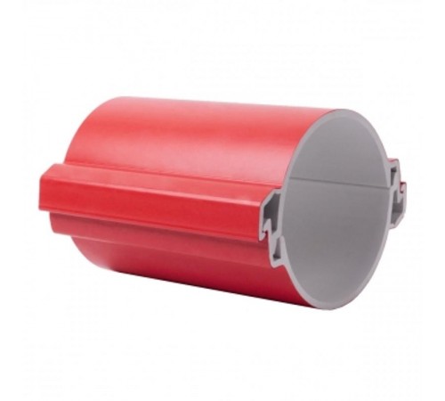 Труба гладкая разборная ПВХ 110 мм (750Н), красная PROxima  tr-pvc-110-750-red  EKF