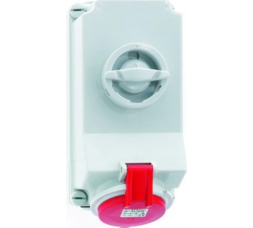 Розетка настенная с выключателем 16А 5p IP44 16027 I 16027-Bals I Bals