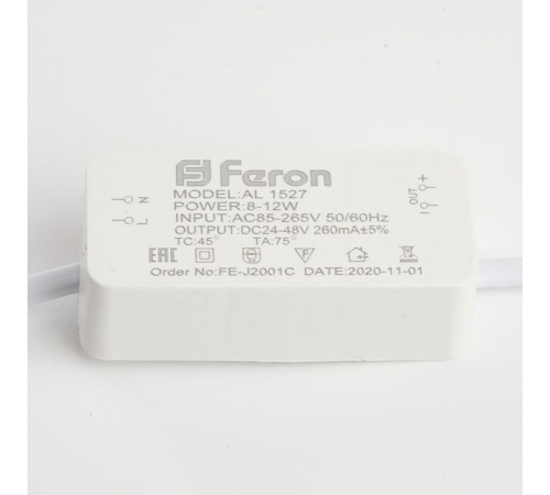 Светильник светодиодный встраиваемый AL1527 12W 4500K белый  41197  Feron