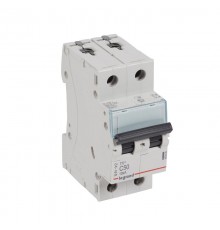 Выключатель автоматический двухполюсный TX3 6000 50А C 10кА  403935  Legrand