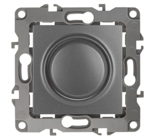 Светорегулятор поворотно-нажимной 12-4101-12  , 400ВА 230В,  графит  Б0019362  ЭРА