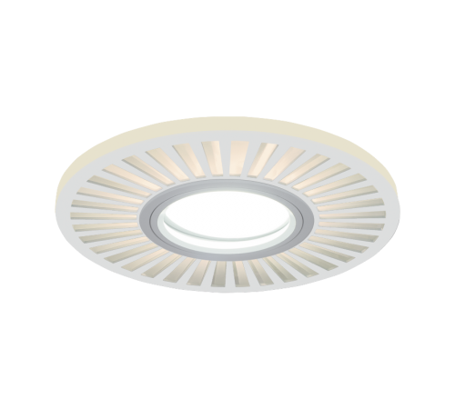 Светильник точечный встраиваемый Backlight BL137 Кругл./узор. Белый, Gu5.3, 3W, LED 3000K  BL137  Gauss