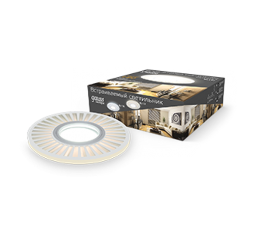 Светильник точечный встраиваемый Backlight BL137 Кругл./узор. Белый, Gu5.3, 3W, LED 3000K  BL137  Gauss