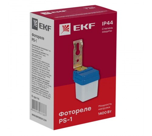 Фотореле PS-1 6А 1400Вт IP44 EKF PROxima  fr-ps-1-6  EKF